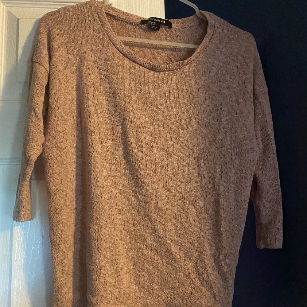 Forever 21 light pink sweater